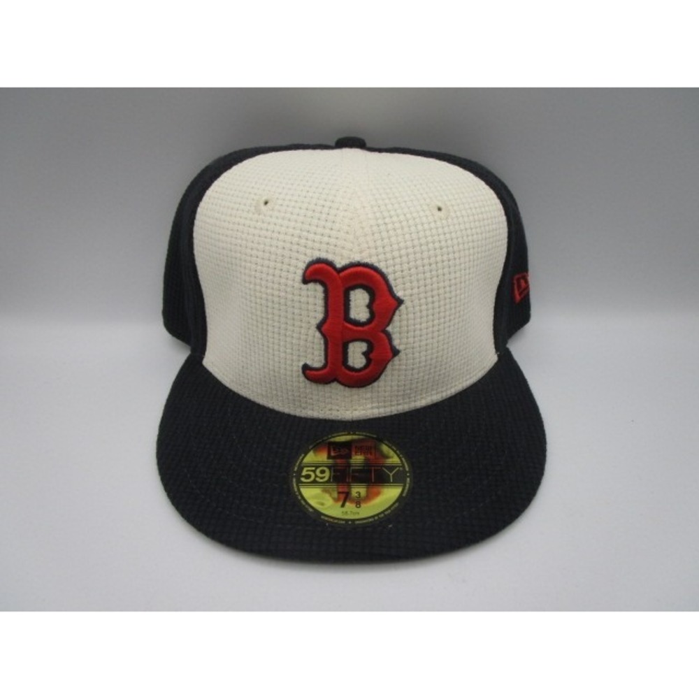 New Era 59Fifty Boston Red Sox Thermal Waffle Blue White Size 7 3/8 Fitted Hat
